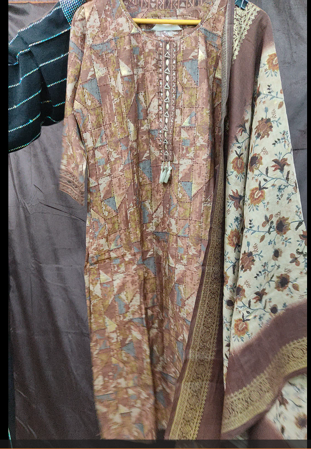 viscose muslin suit