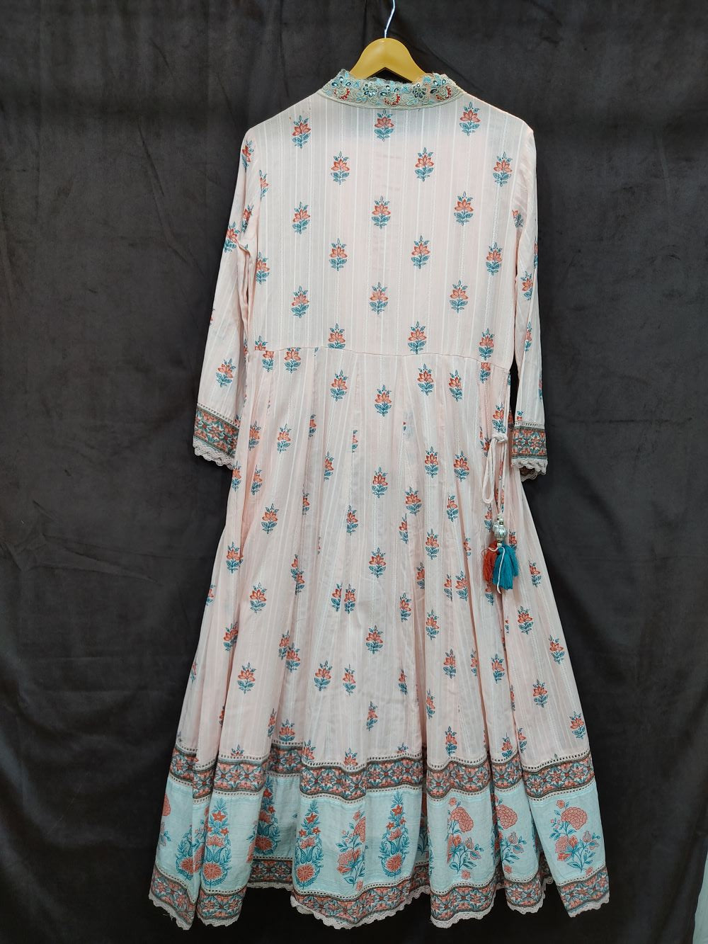 Dobby cotton anarkali suit