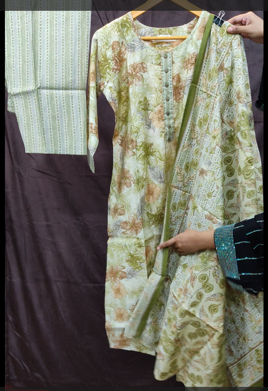 viscose muslin suit